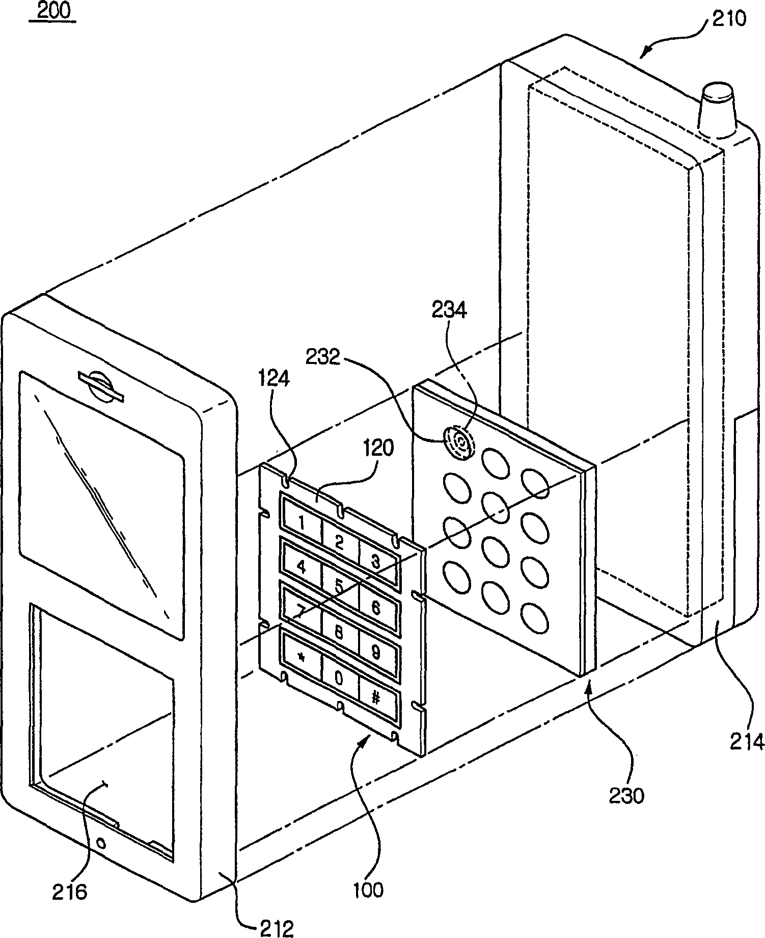 Button plate and personal portable device using a plastic sheet