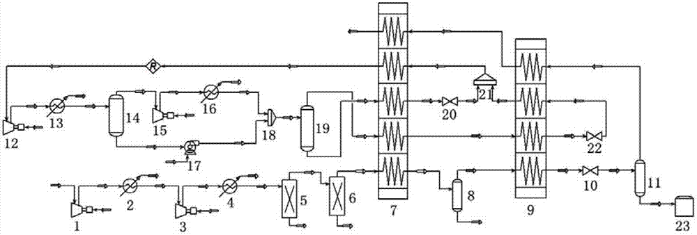 Minitype skid-mounted single-level mixed refrigerant natural gas liquefaction system and method thereof