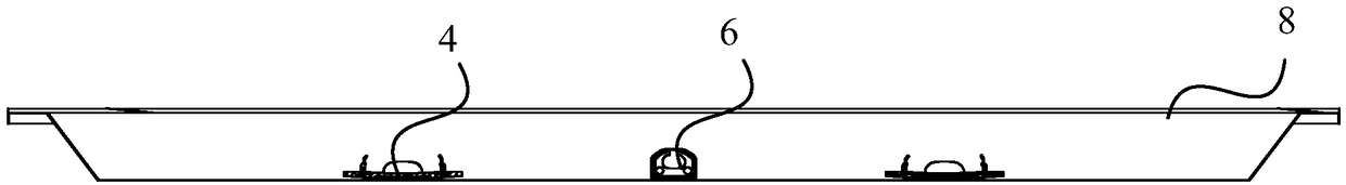 Light source panel mounting component and lighting lamp