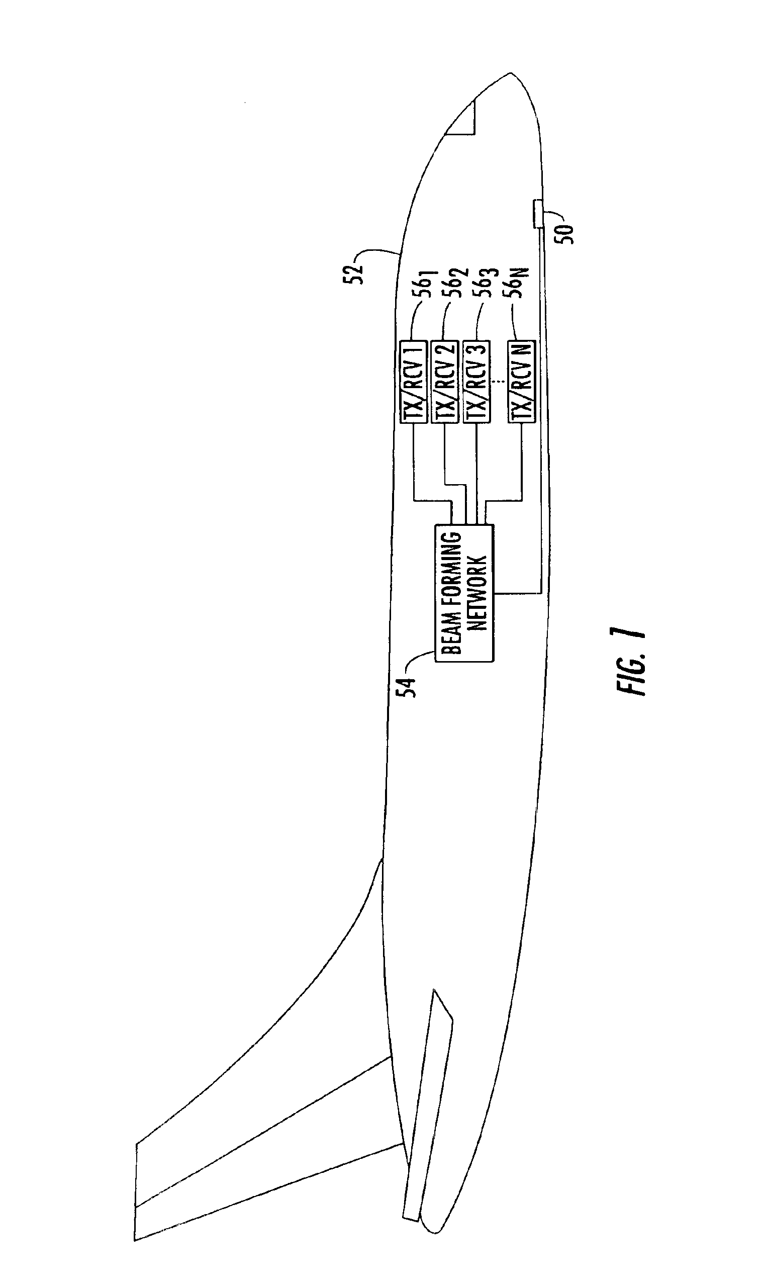 Multiband radially distributed phased array antenna with a sloping ground plane and associated methods