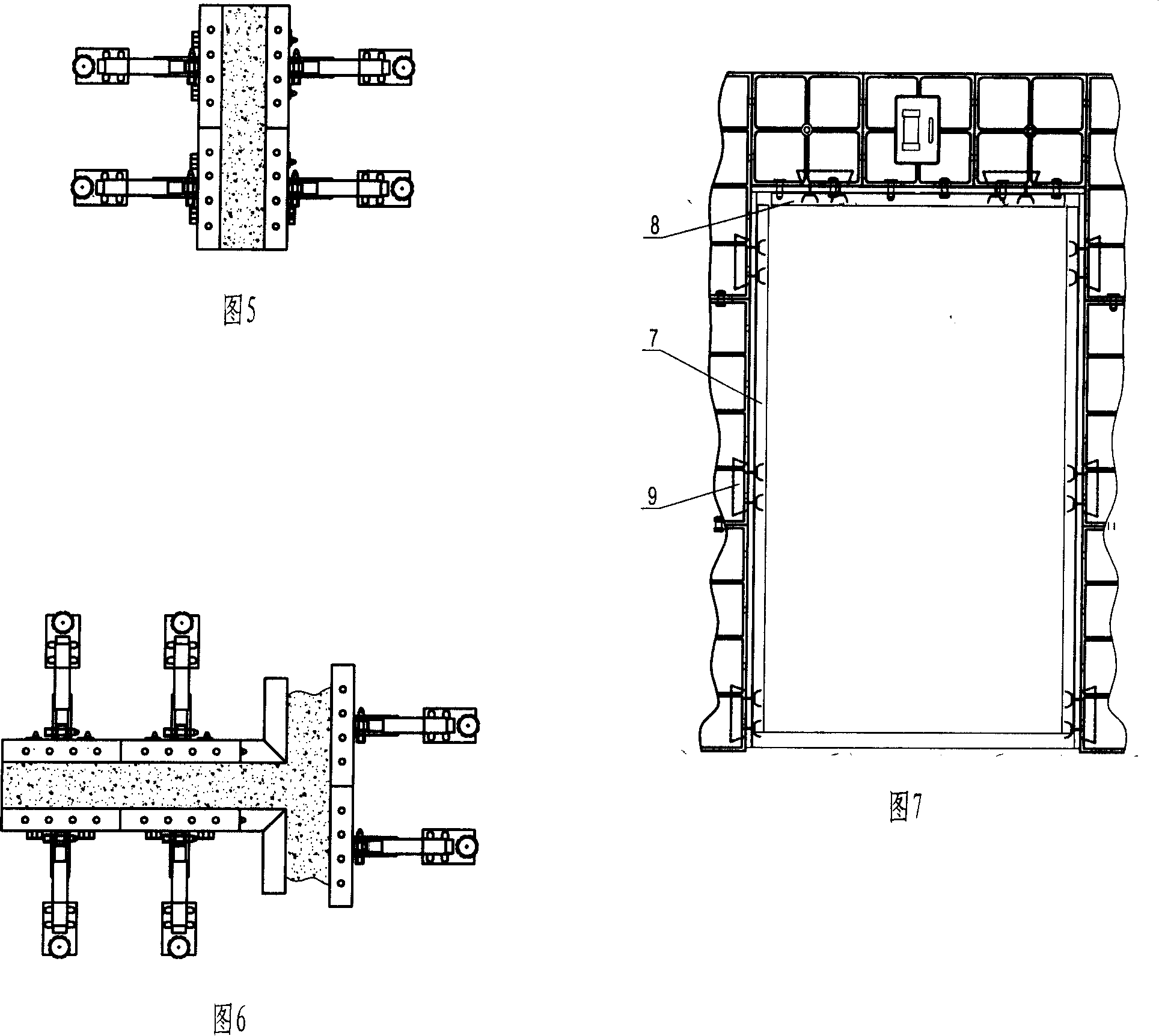 Cast-in-place shaping construction method and shaping equipment