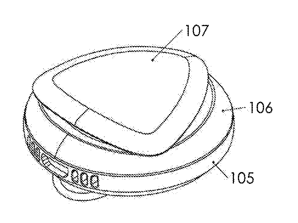 Portable device for detecting and measuring particles entrained in the air