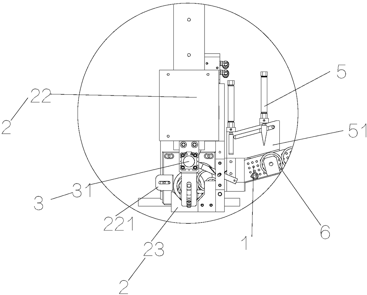 Automatic feeding device for annular blanks