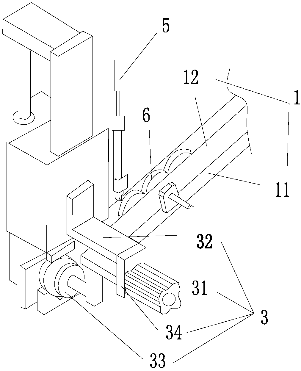 Automatic feeding device for annular blanks