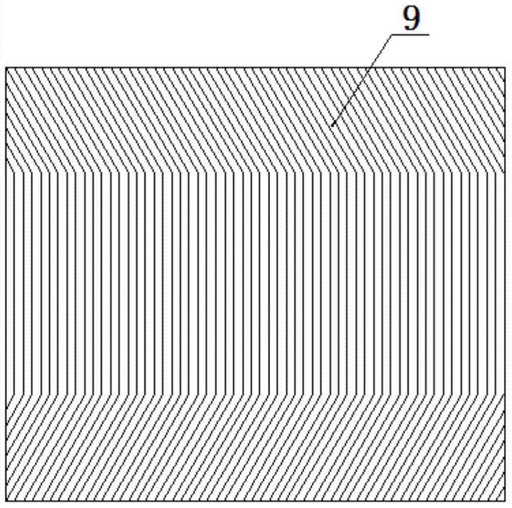 Meridianal bias tire with low flatness ratio