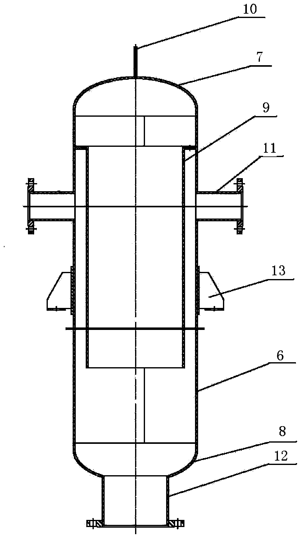 Reactor pressure vessel distributed simulation structure in integral simulation test