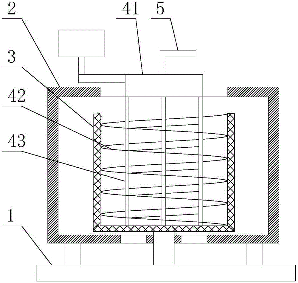 Spiral scraping type vertical centrifugal machine