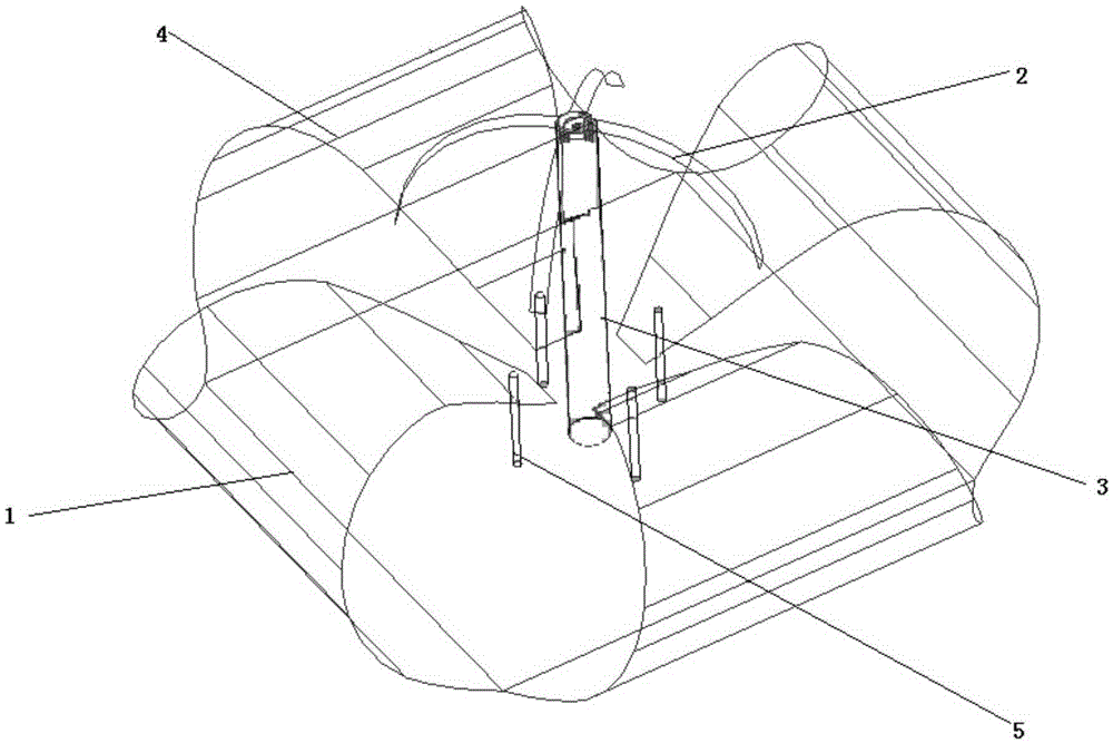 Combined double wideband circularly-polarized antenna unit