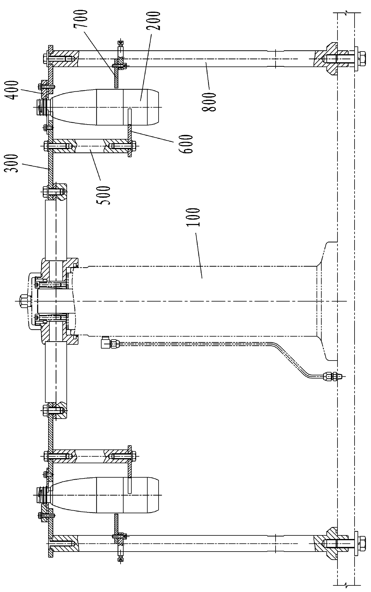 Star wheel transmission mechanism for conveying bottles