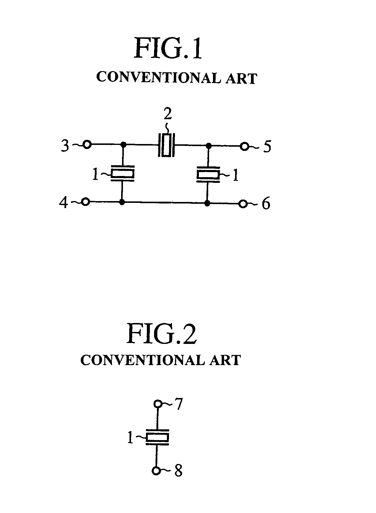 Filter circuit with series and parallel elements