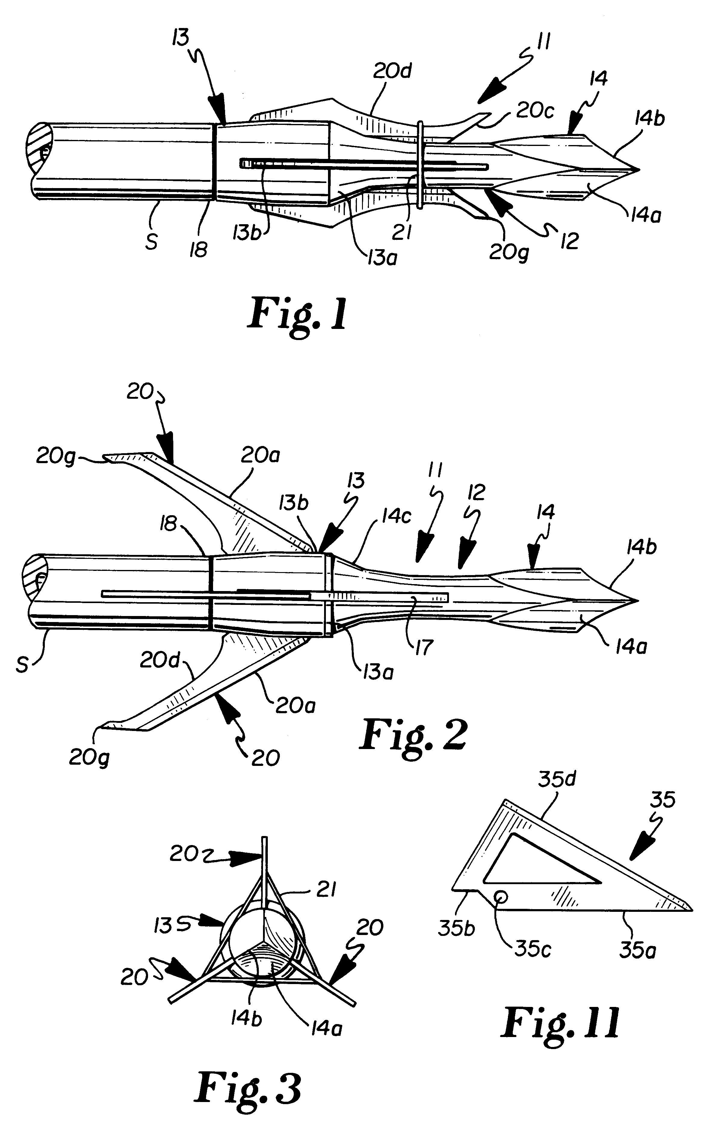 Broadhead with replaceable blade carrying section