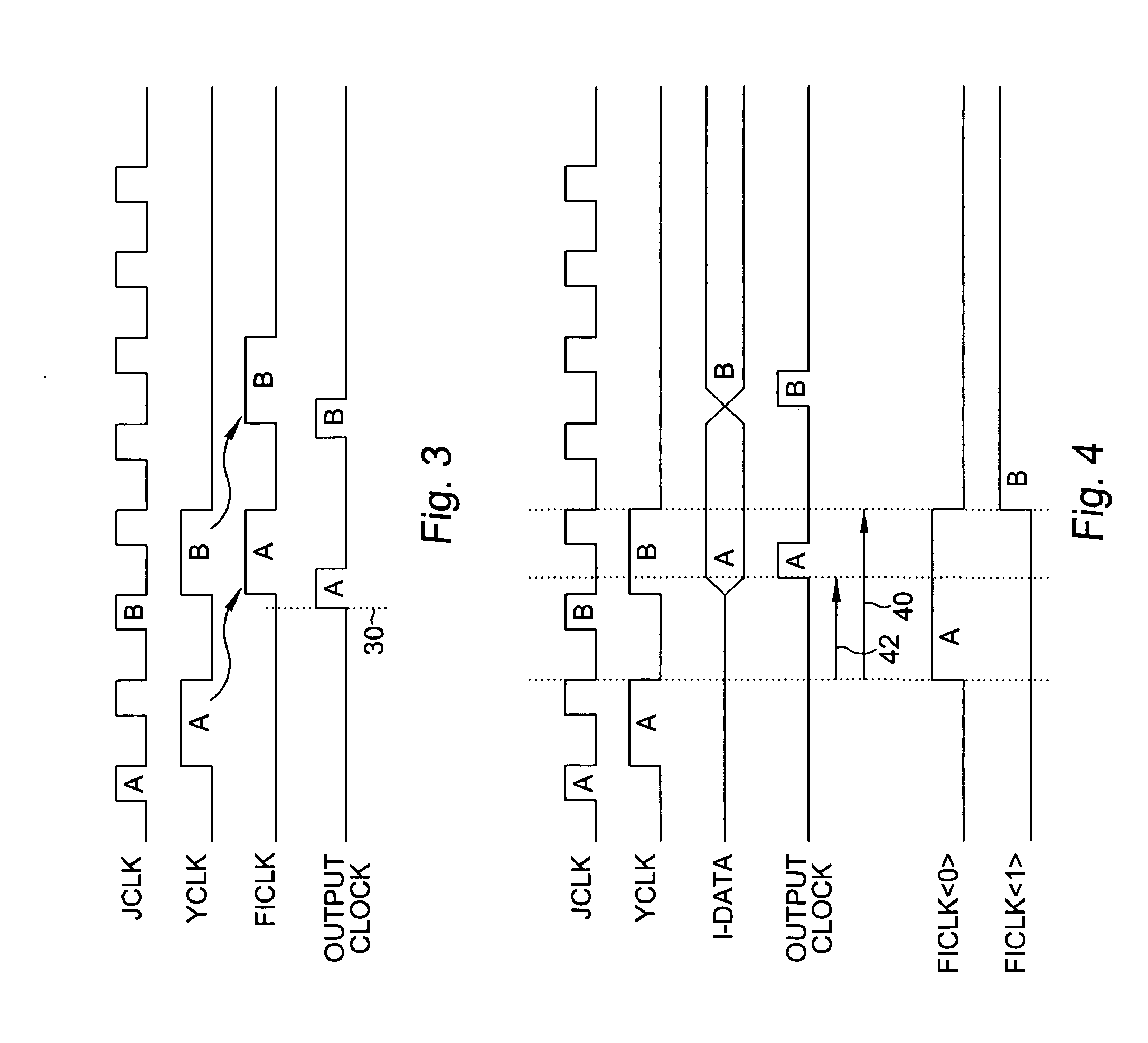 Wide window clock scheme for loading output FIFO registers