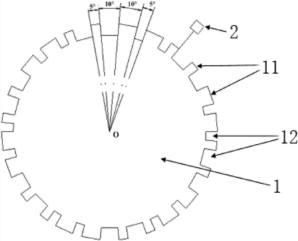 Rotor position detection device of four-phase switched reluctance motor