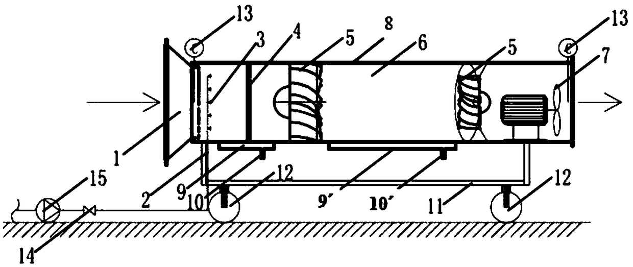 Movable type mining wet vibration wire and cyclone dust collector