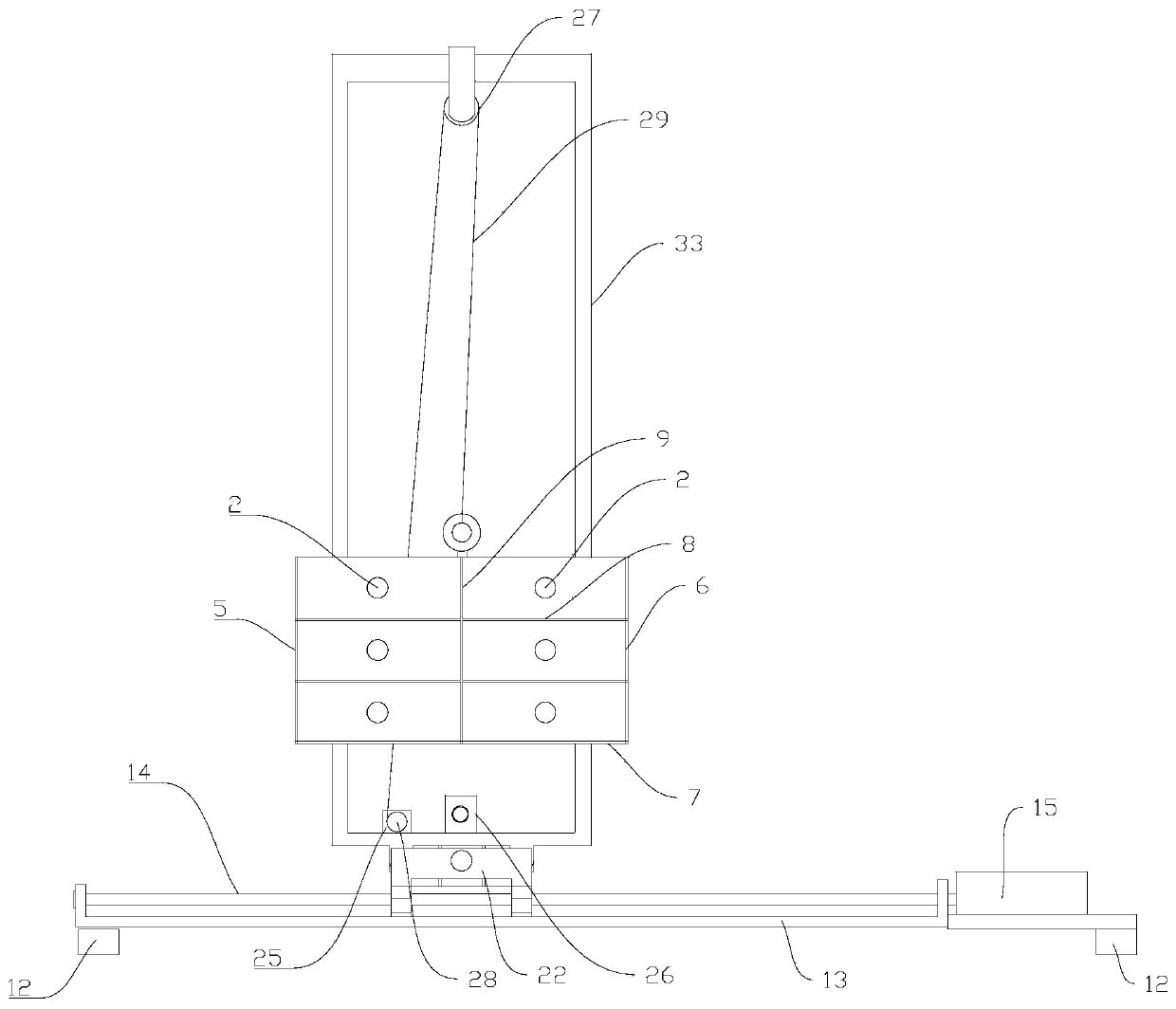 Wall tile pasting machine