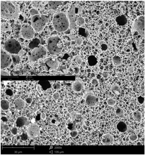 Pressure-sensitive polymer syntactic foam with hierarchical cellular structure and preparation method thereof