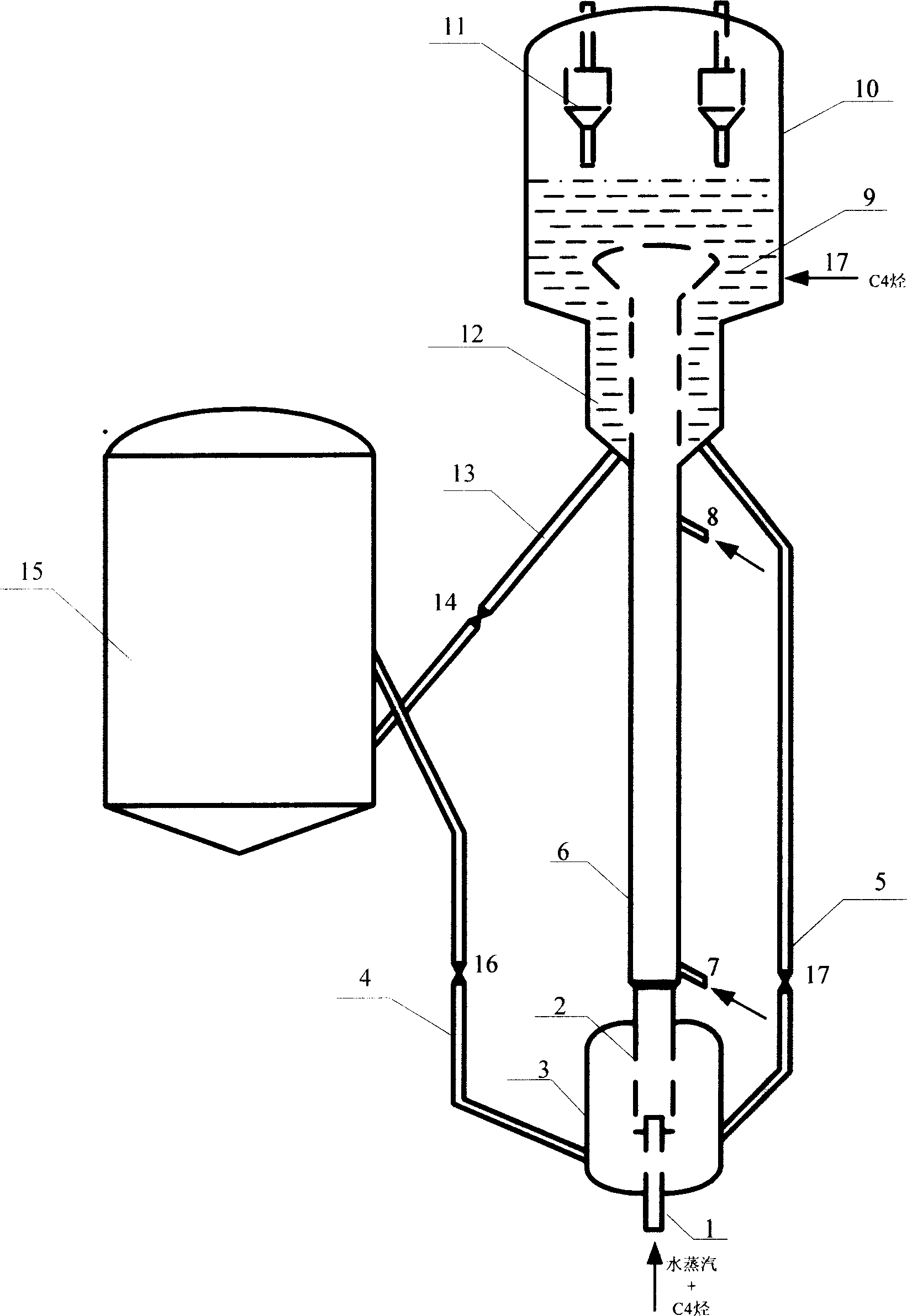 Catalytic conversion method for increasing propylene production