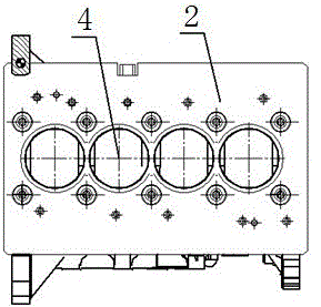 Machining method for cylinder bores of aluminum alloy cylinder block with simulating cylinder cover