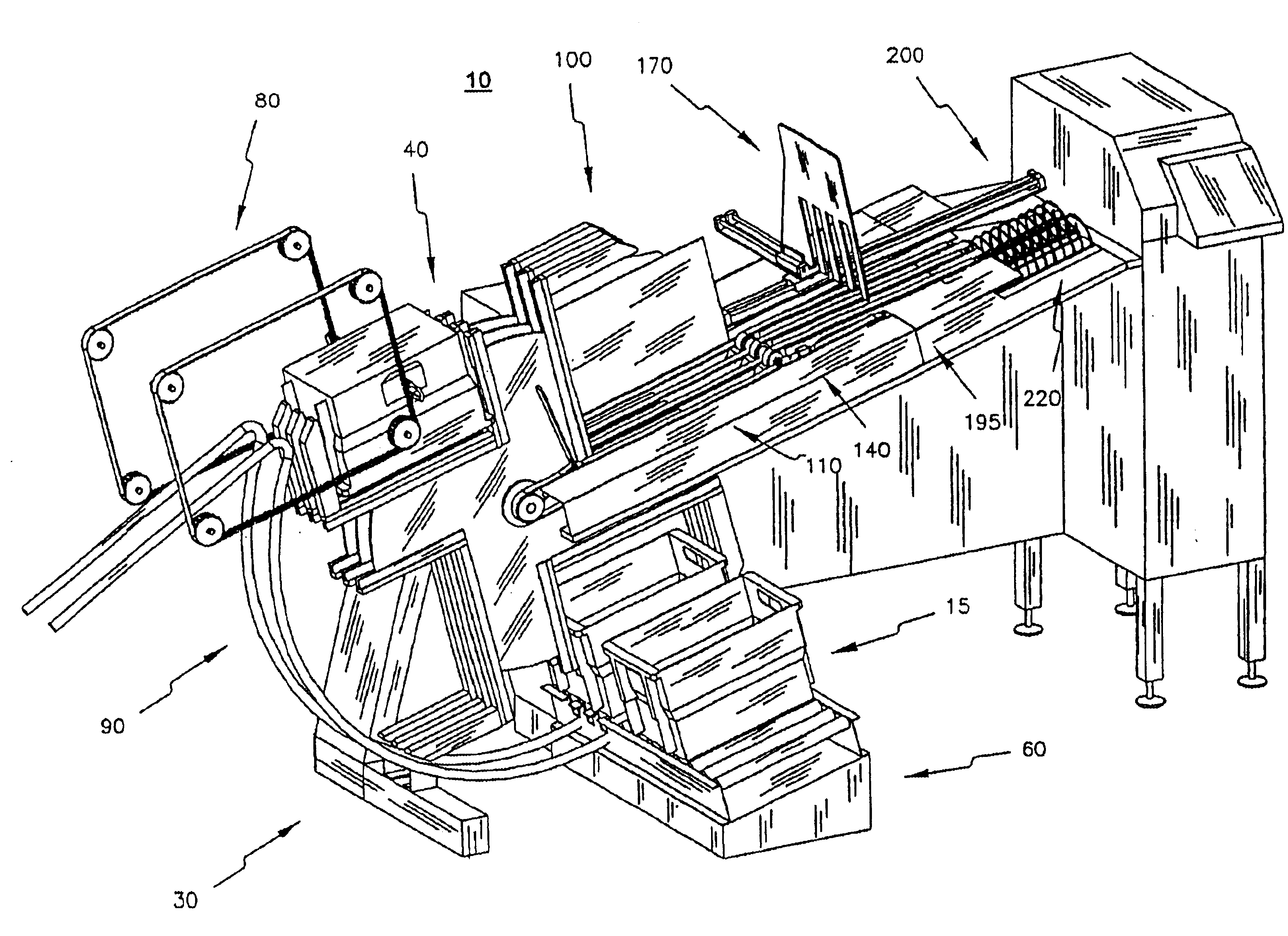 Method and system for high speed tray unloading and mail transporting