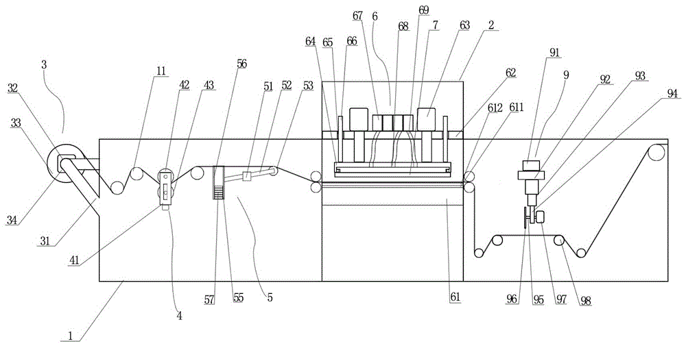 Fabric printing and cutting device for textiles