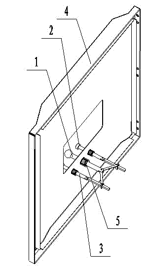 Emergency opening and closing device for high-voltage cabinet middle door