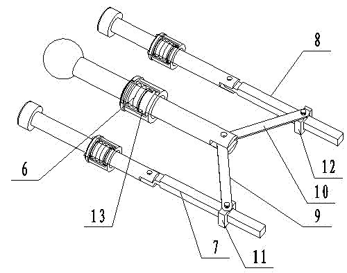 Emergency opening and closing device for high-voltage cabinet middle door