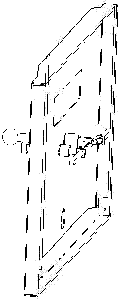 Emergency opening and closing device for high-voltage cabinet middle door