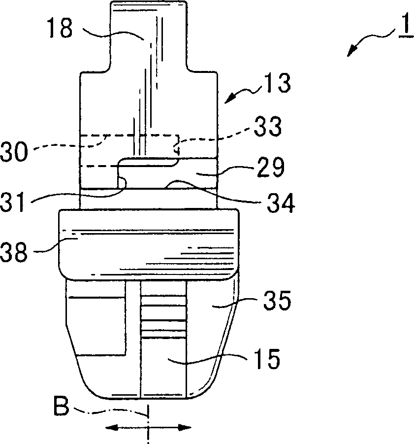 Clamp for slender object such as a cable