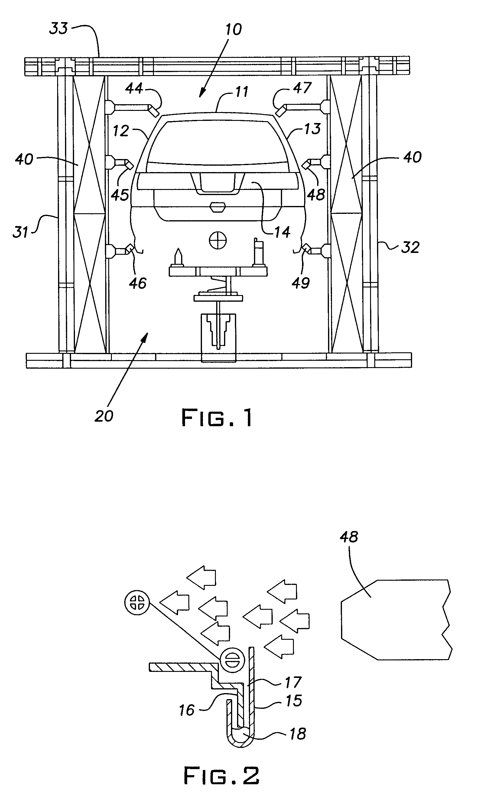 Dehydration of body hem flanges