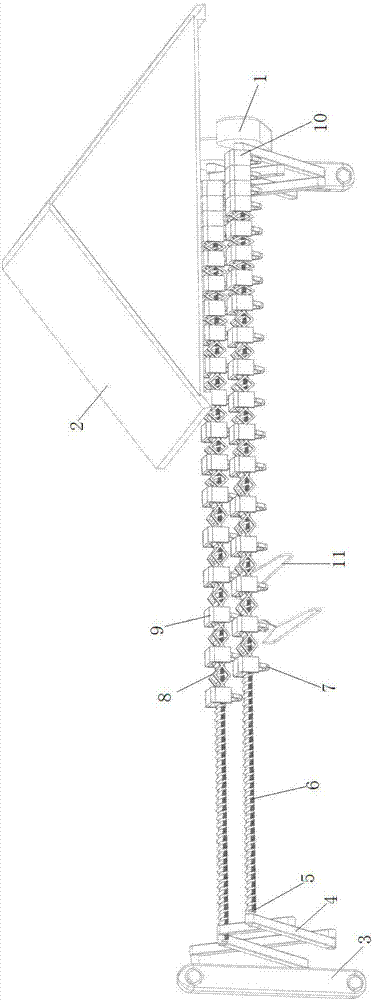 Automatic folding and unfolding clothes drying rod used on balcony