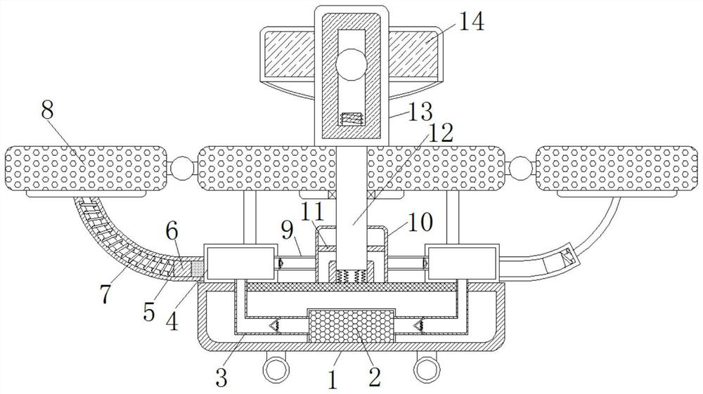 Obstetrics and gynecology department post-cesarean wound nursing device