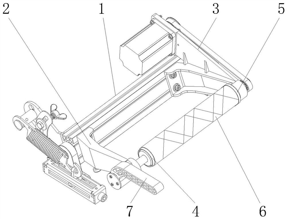 Novel spinning type rocker arm ejection head clamping device