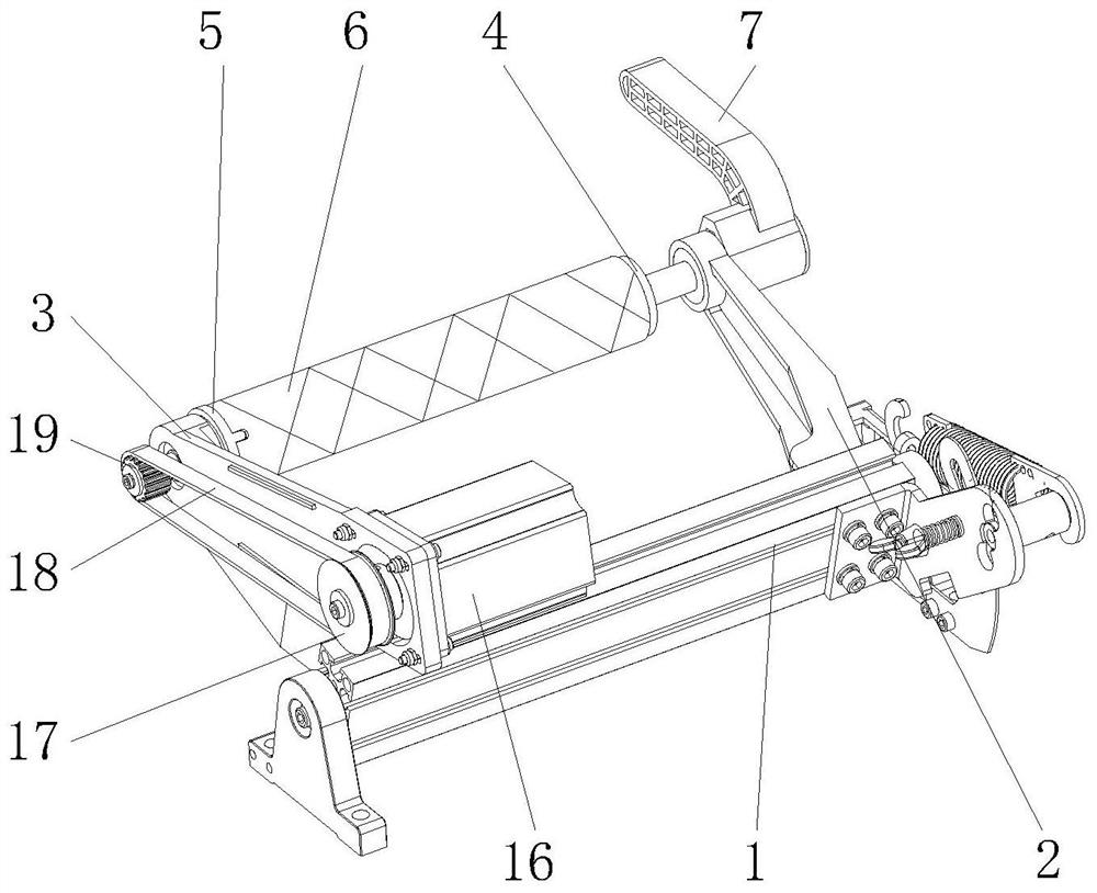 Novel spinning type rocker arm ejection head clamping device