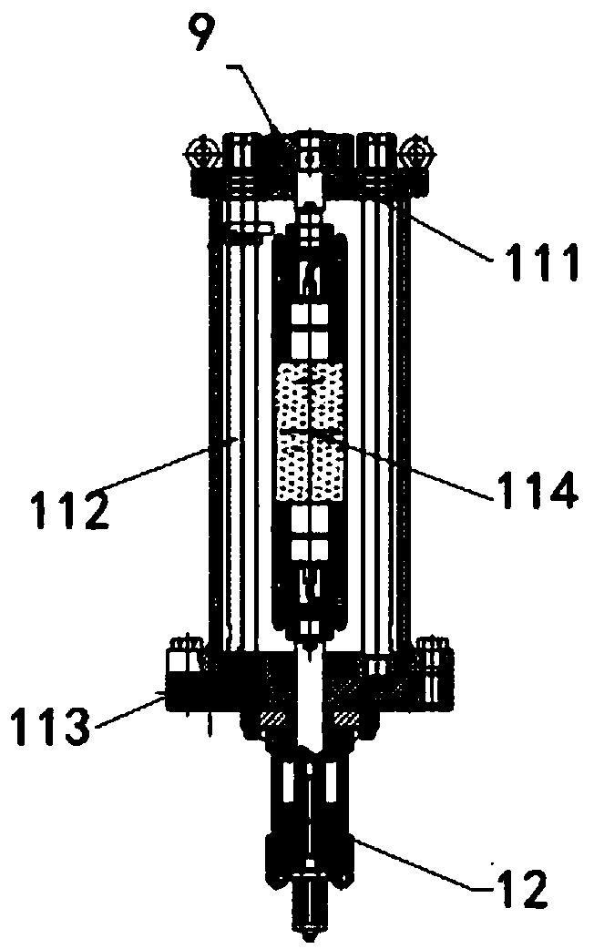 High-pressure triaxial acoustic testing system