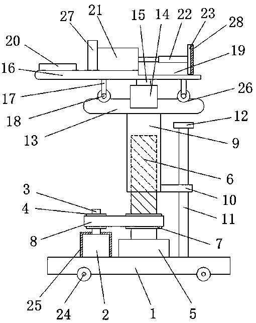 Push device in automatic production equipment