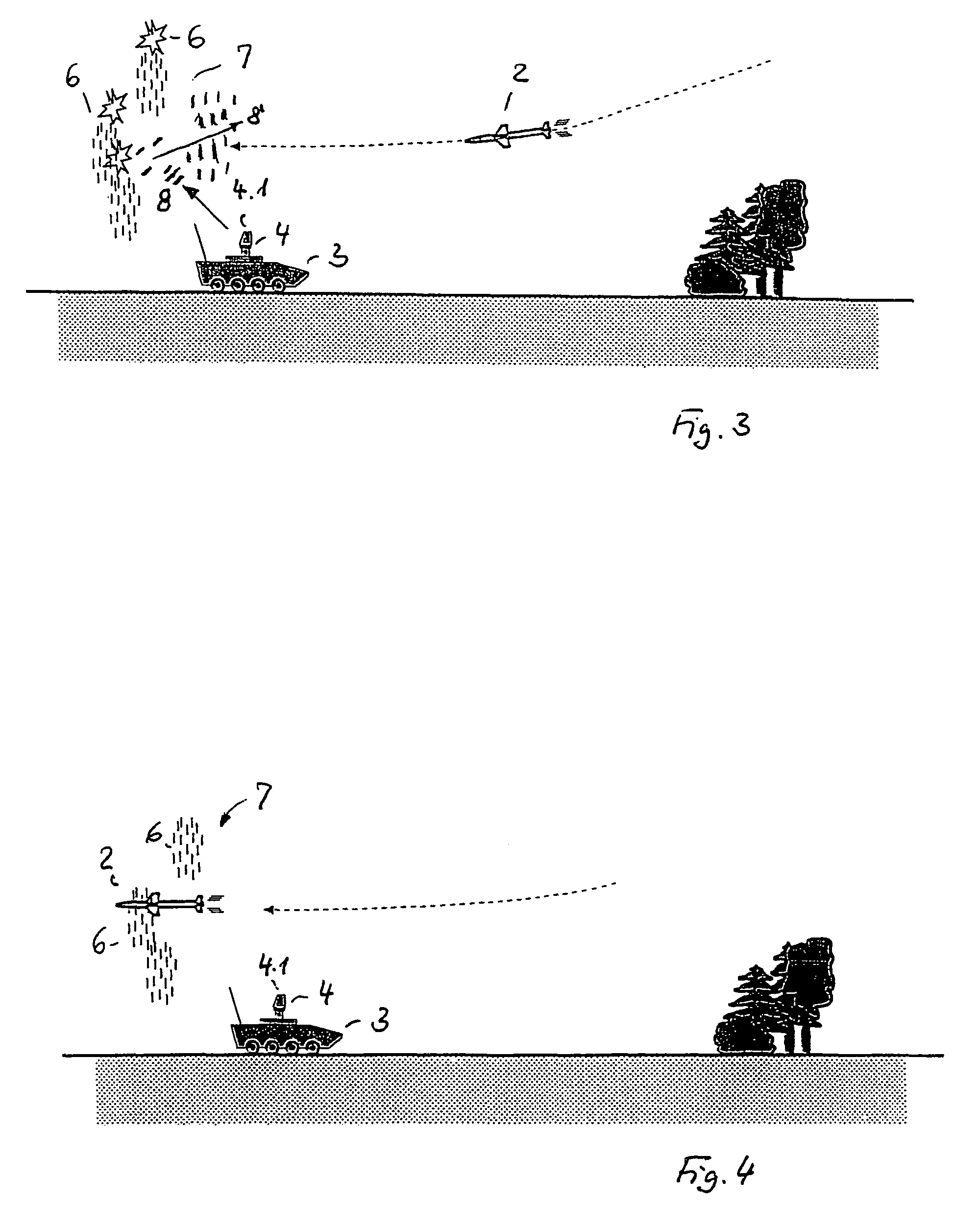 Protective device and protective measure for a radar system