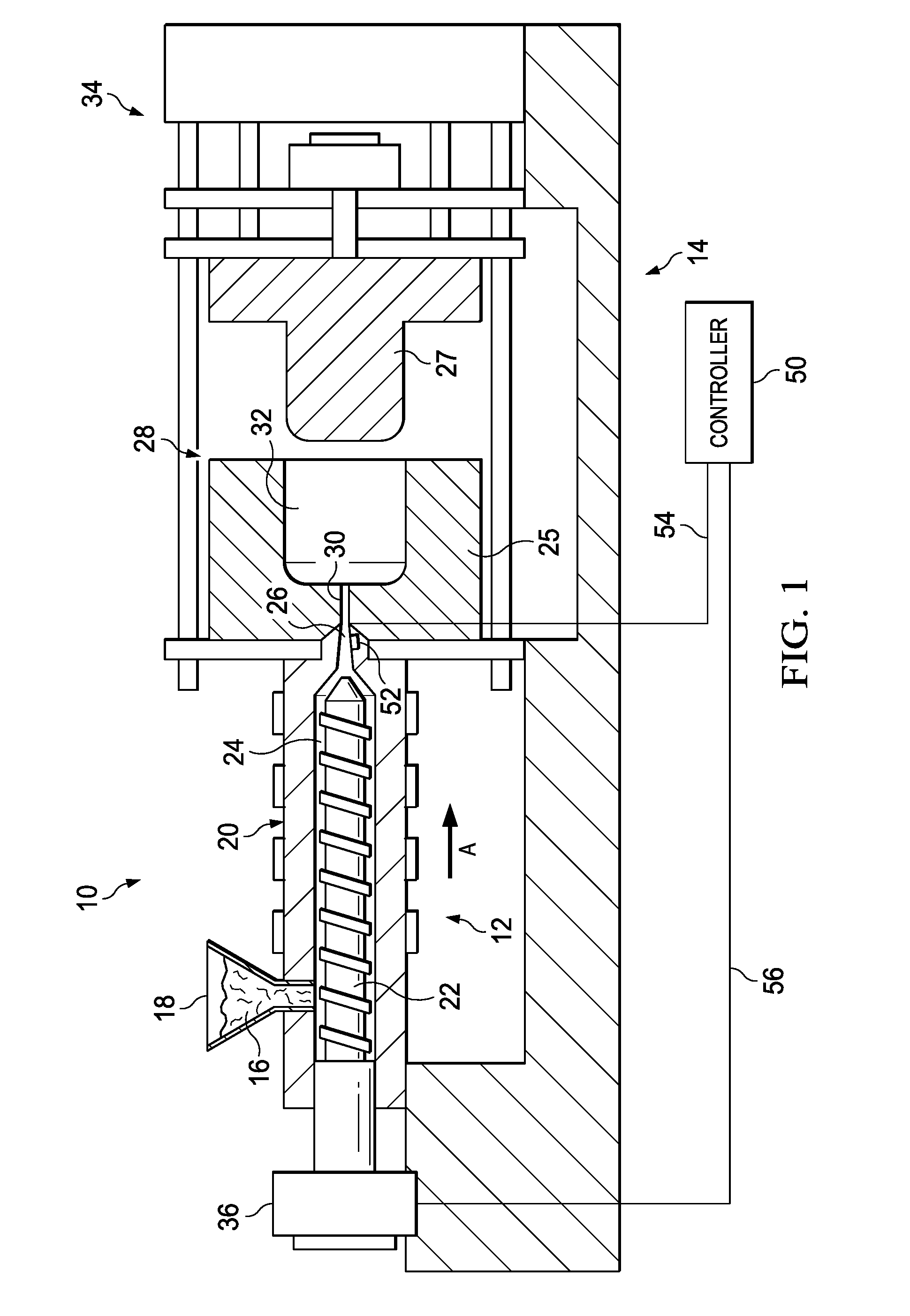 Method of injection molding with constant-velocity flow front control