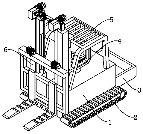 Lifting and transferring machinery for construction of construction site