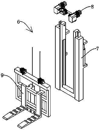 Lifting and transferring machinery for construction of construction site