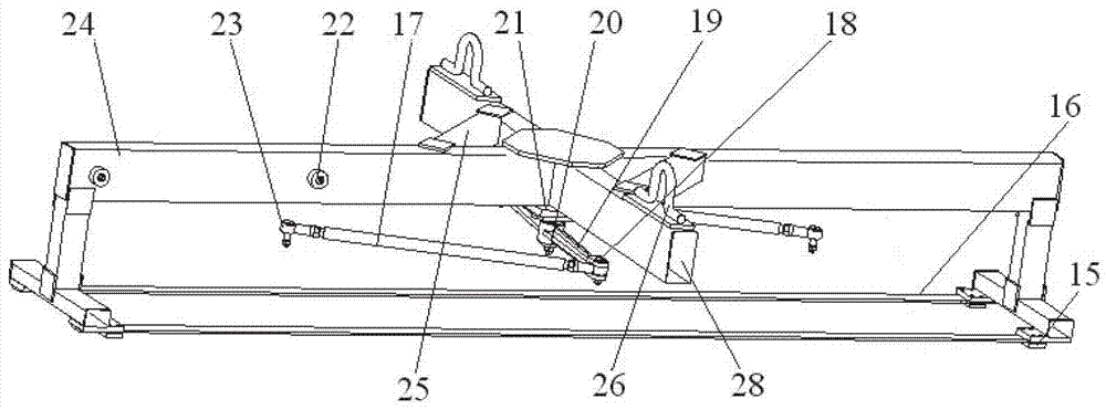 Automobile white body sling structure