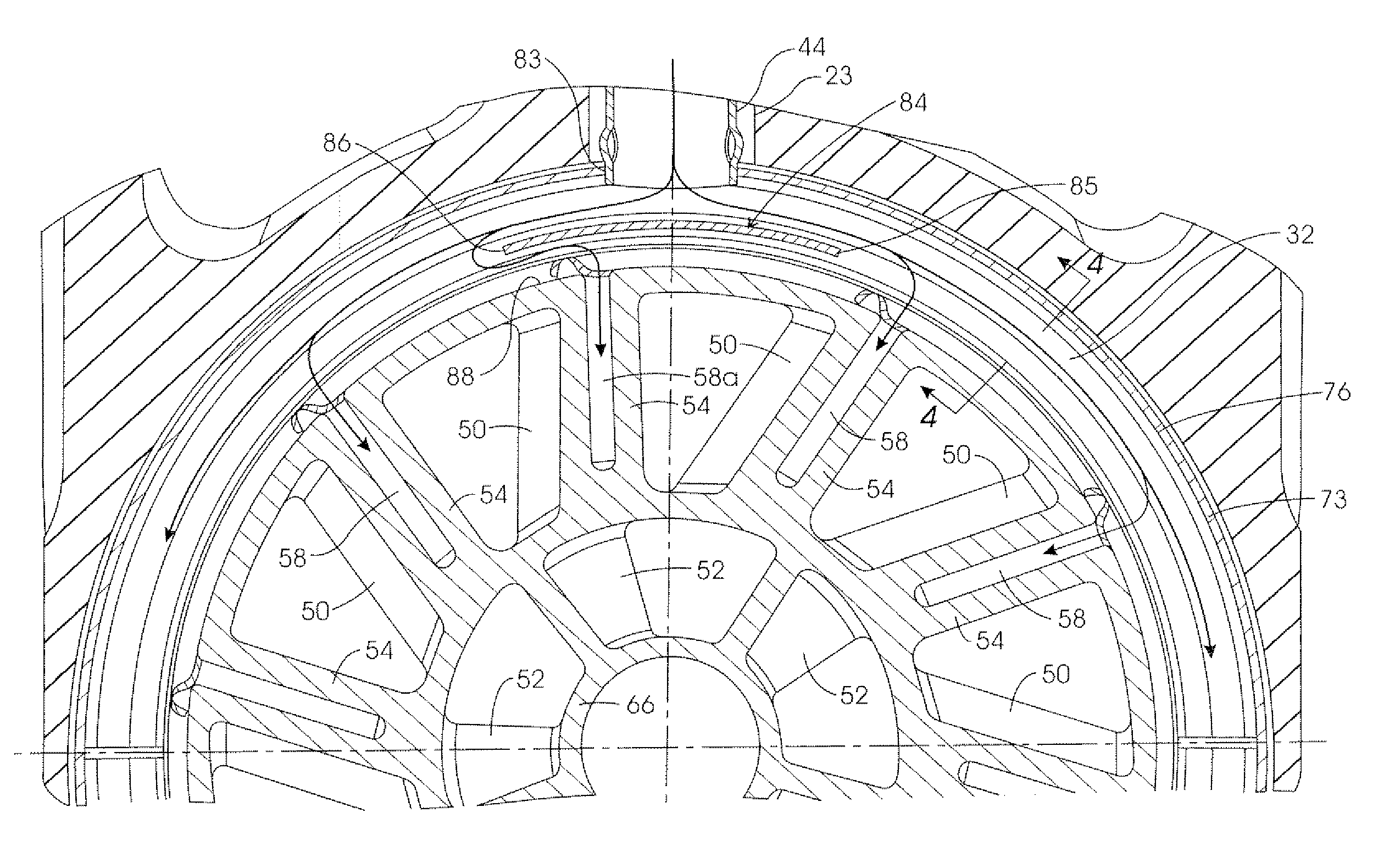 Nozzle assembly with fuel tube deflector