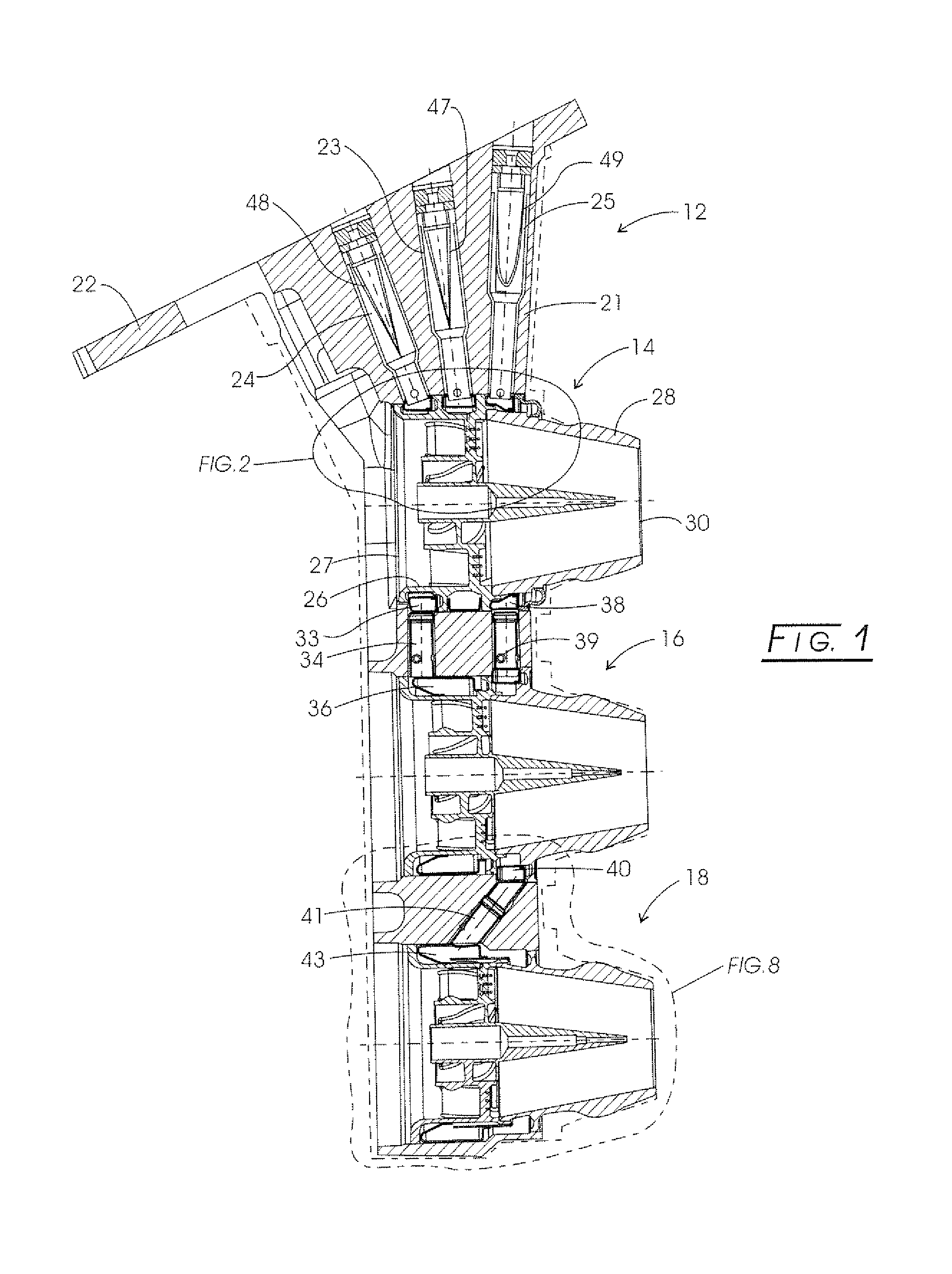 Nozzle assembly with fuel tube deflector