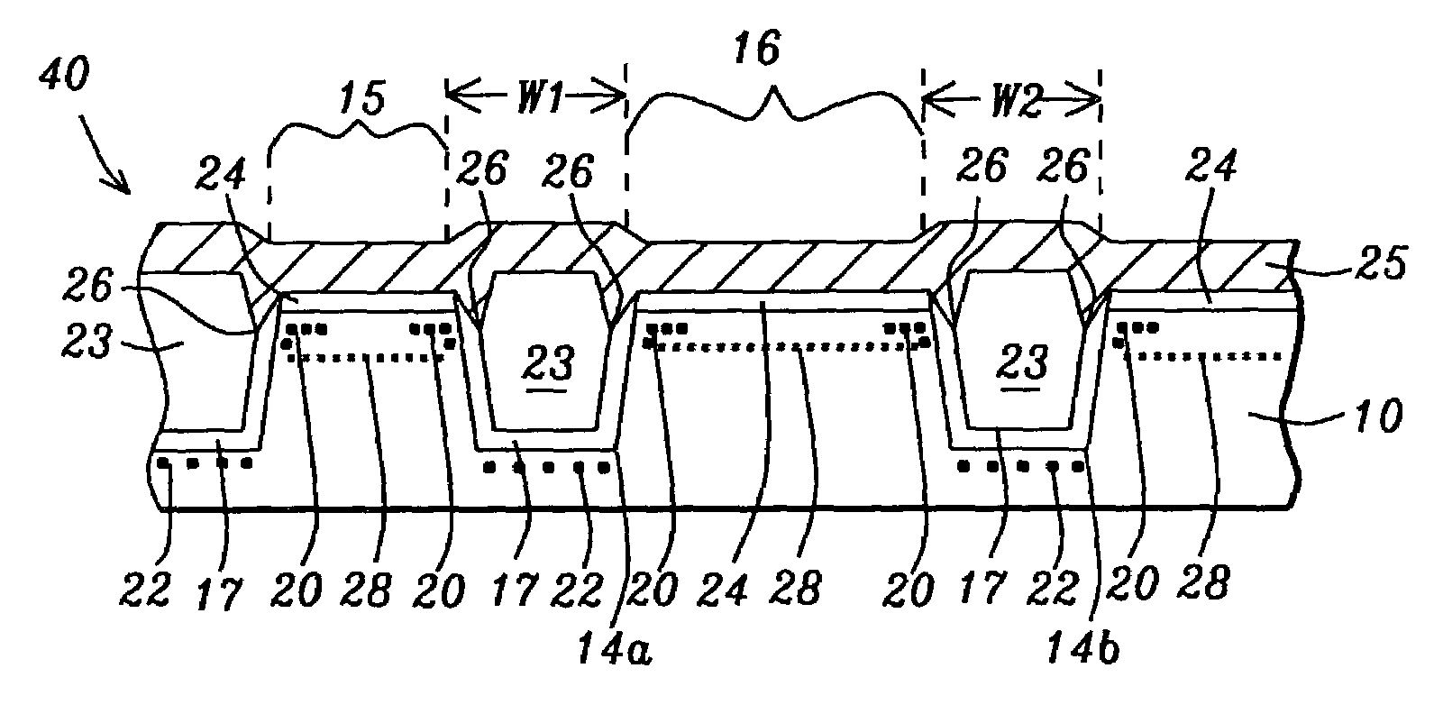 Narrow width effect improvement with photoresist plug process and STI corner ion implantation