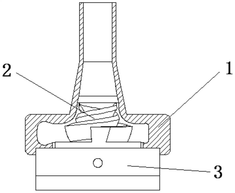 Spiral centrifugal impeller and blood pump