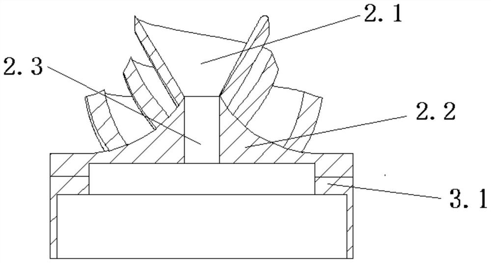 Spiral centrifugal impeller and blood pump