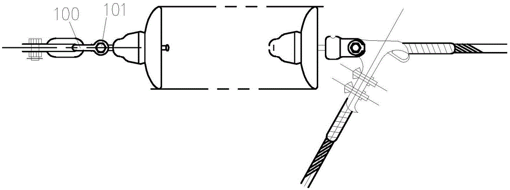 Fixing device of rear clamp of wing-shaped clamp