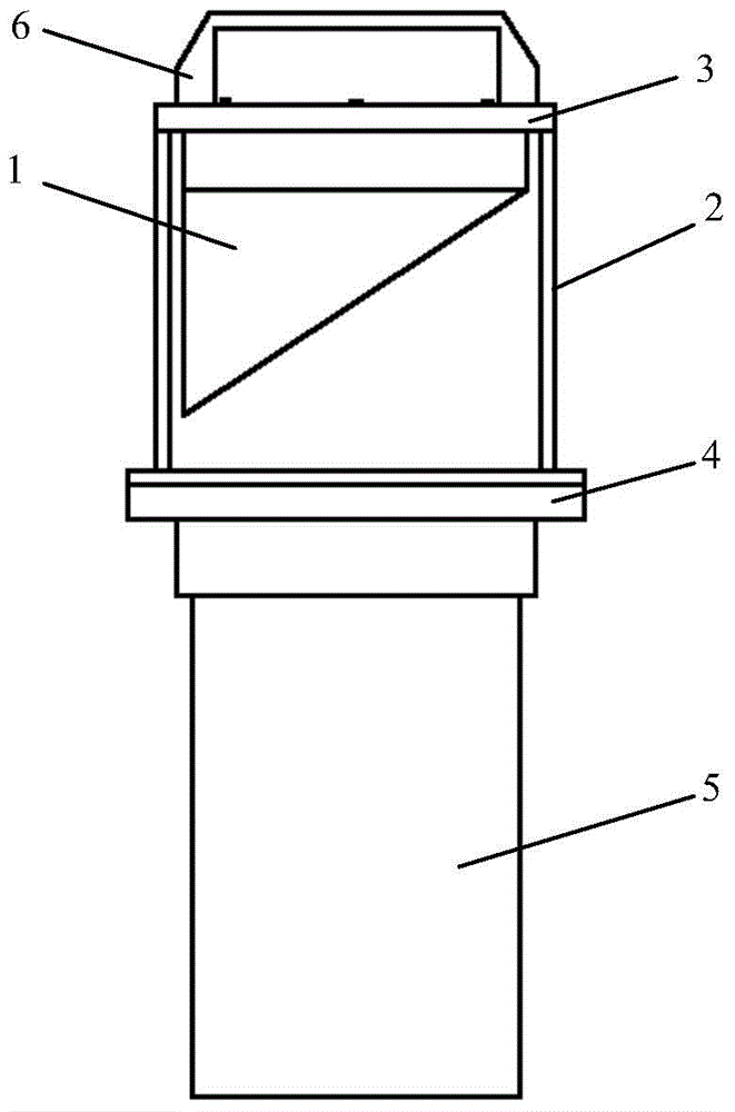 Shielding body assembly used for gamma radioactive source orientation measurement and ray incident angle measurement method