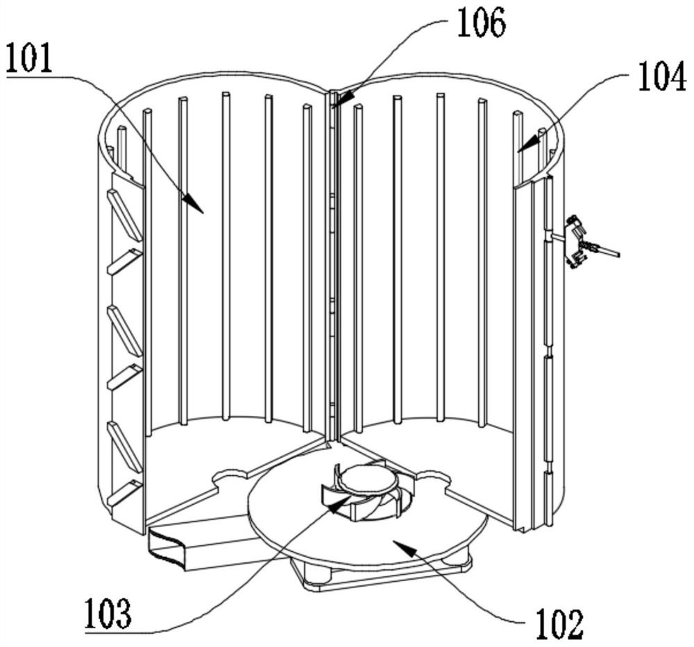 A chemical waste gas treatment device for olefin separation device