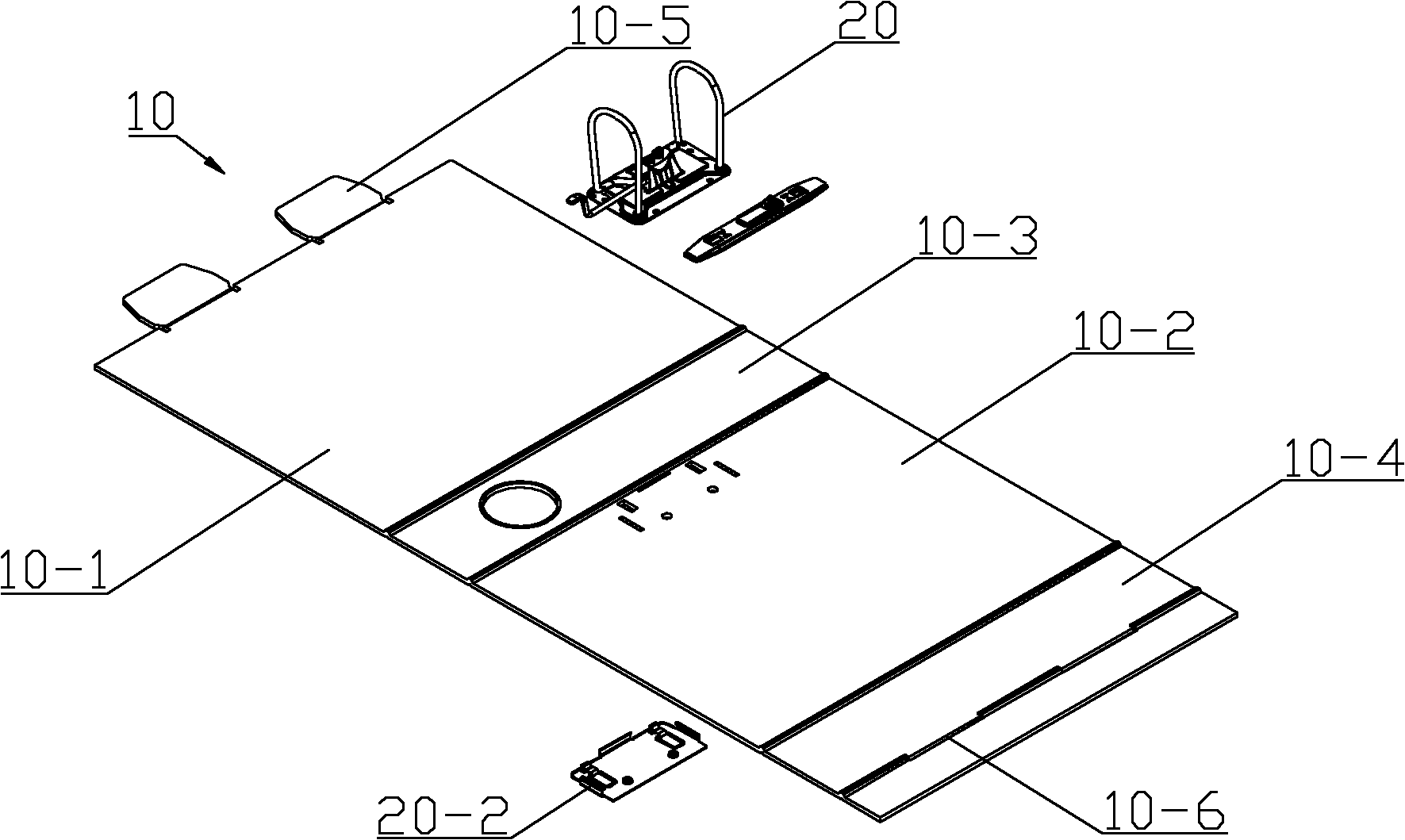 Detachable environmental-friendly file folder