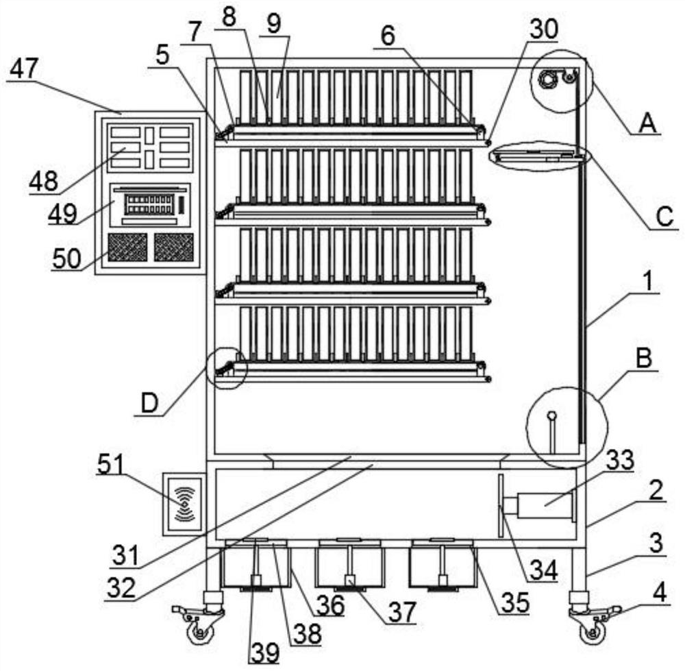 Medicine dispensing device for hospitals